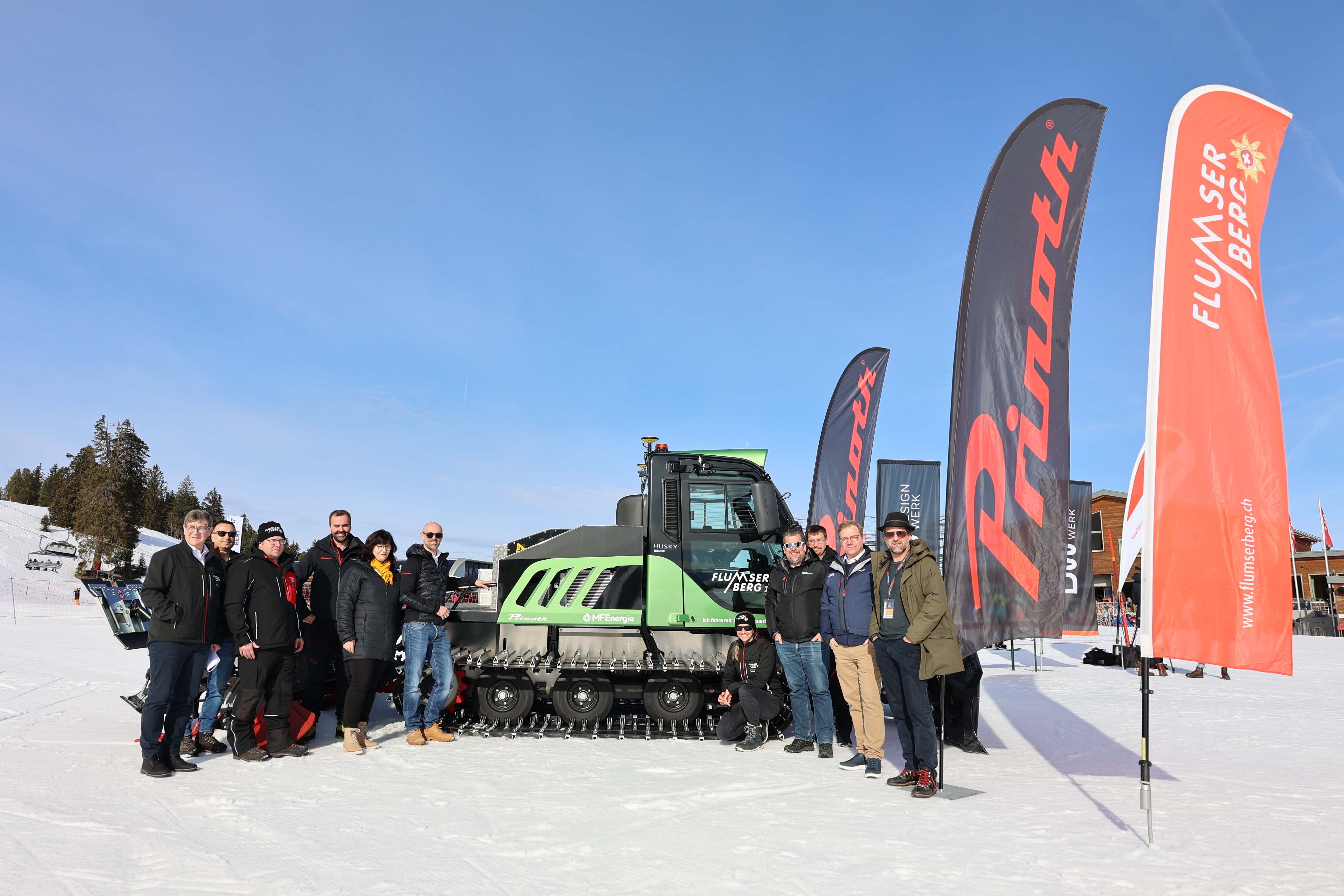 Die Schweiz bekommt ihr erstes elektrisches Pistenfahrzeug